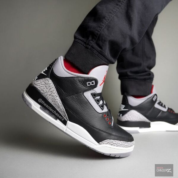 Der Air Jordan 3 Black Cement belebt einen Klassiker 2024 neu